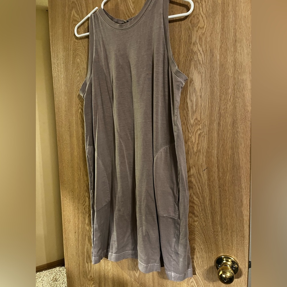 Old Navy Tan Dress w/ Pockets. Sz M Petite